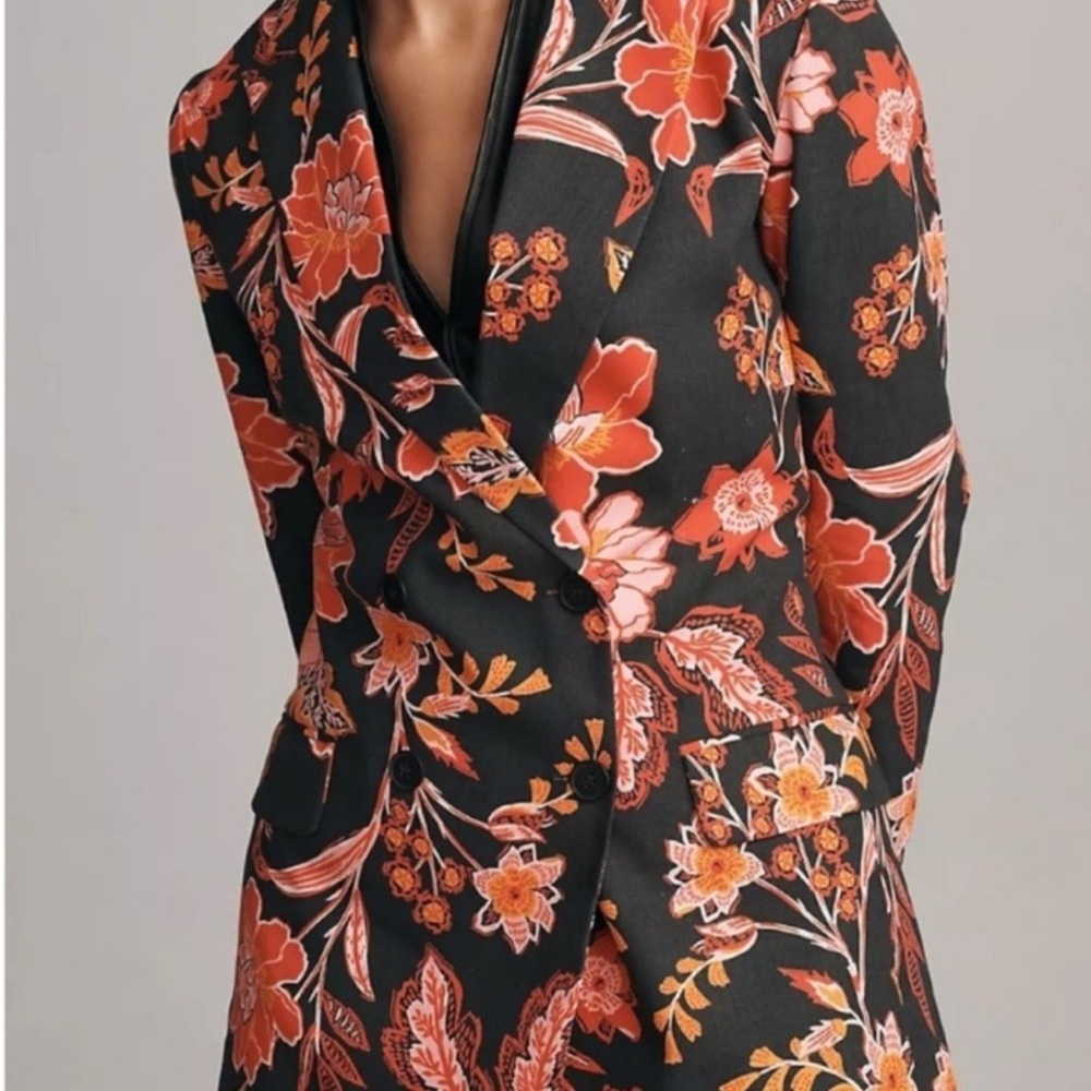 Dolan with Anthropologie Floral blazer.